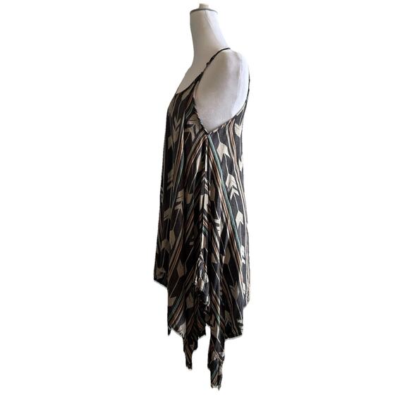 Y2K BILLABONG Dress Womens Arrow Tribal Aztec Tunic Beach Boho Fairy Festival - Picture 7 of 14